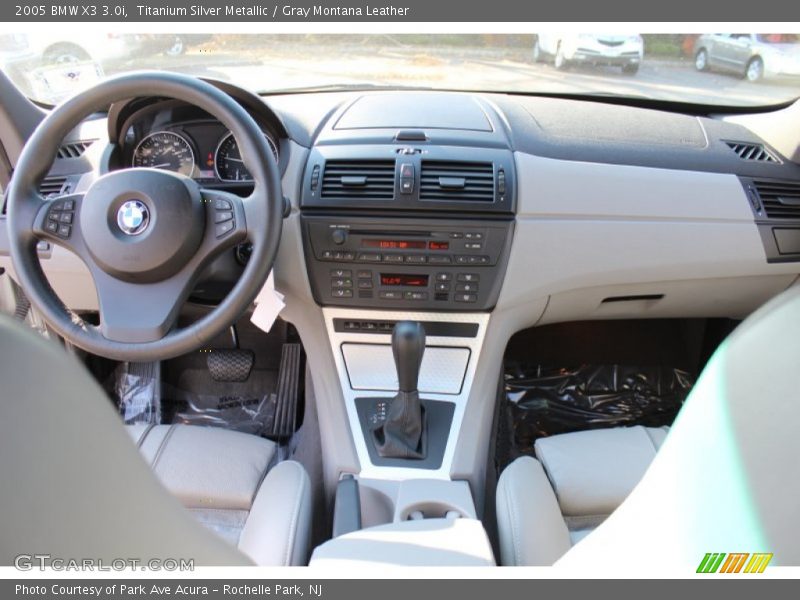 Titanium Silver Metallic / Gray Montana Leather 2005 BMW X3 3.0i