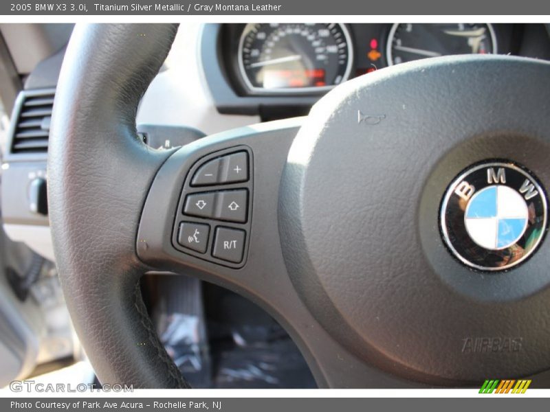 Titanium Silver Metallic / Gray Montana Leather 2005 BMW X3 3.0i