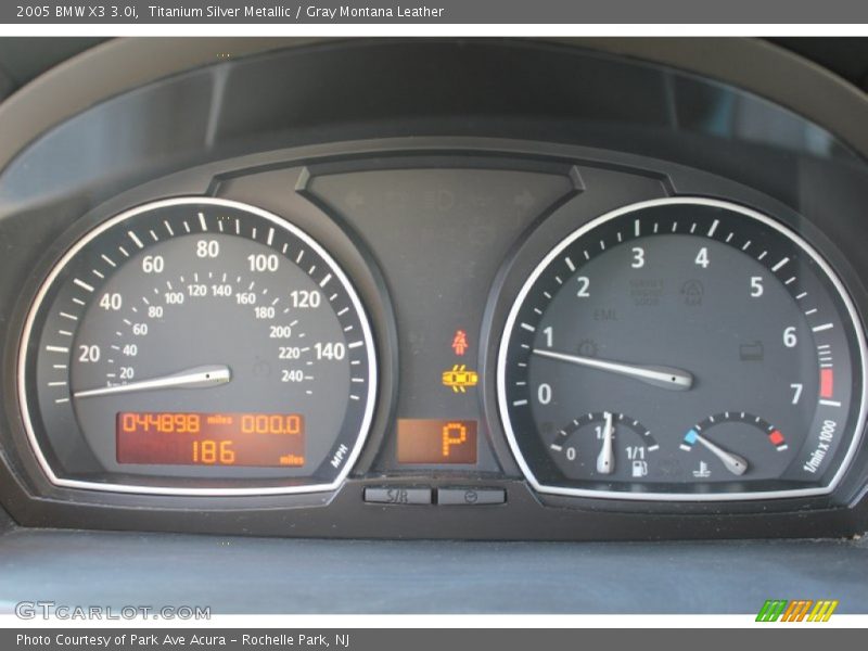 Titanium Silver Metallic / Gray Montana Leather 2005 BMW X3 3.0i