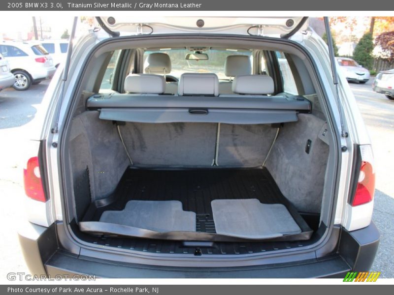 Titanium Silver Metallic / Gray Montana Leather 2005 BMW X3 3.0i