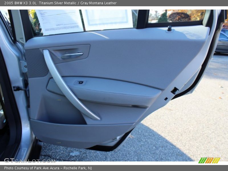 Titanium Silver Metallic / Gray Montana Leather 2005 BMW X3 3.0i