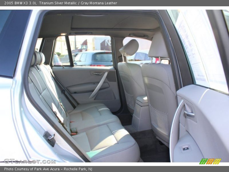 Titanium Silver Metallic / Gray Montana Leather 2005 BMW X3 3.0i