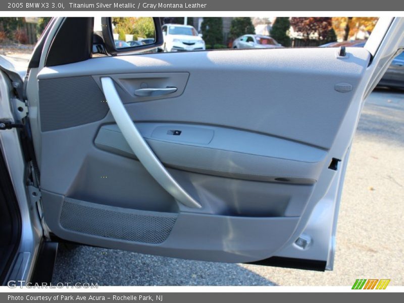 Titanium Silver Metallic / Gray Montana Leather 2005 BMW X3 3.0i