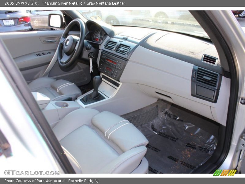 Titanium Silver Metallic / Gray Montana Leather 2005 BMW X3 3.0i