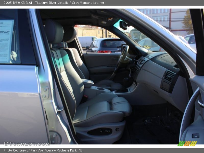 Titanium Silver Metallic / Gray Montana Leather 2005 BMW X3 3.0i