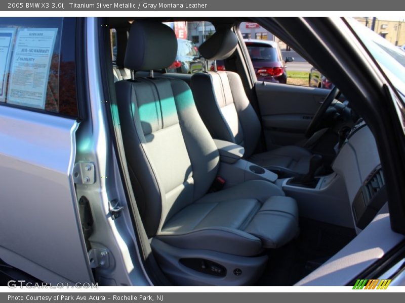 Titanium Silver Metallic / Gray Montana Leather 2005 BMW X3 3.0i