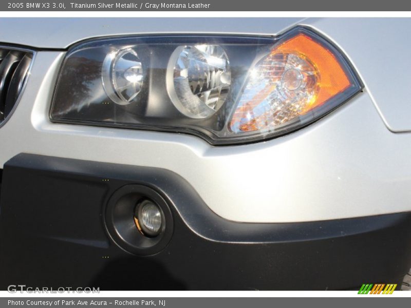 Titanium Silver Metallic / Gray Montana Leather 2005 BMW X3 3.0i