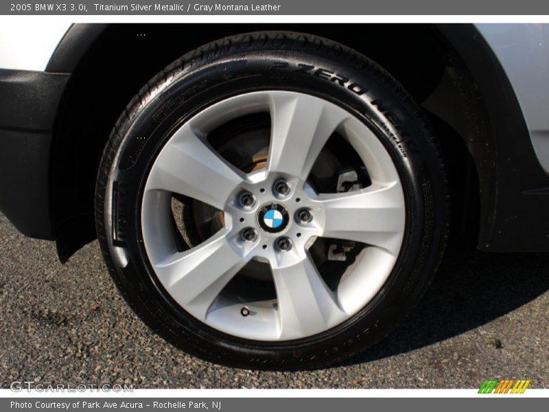 Titanium Silver Metallic / Gray Montana Leather 2005 BMW X3 3.0i