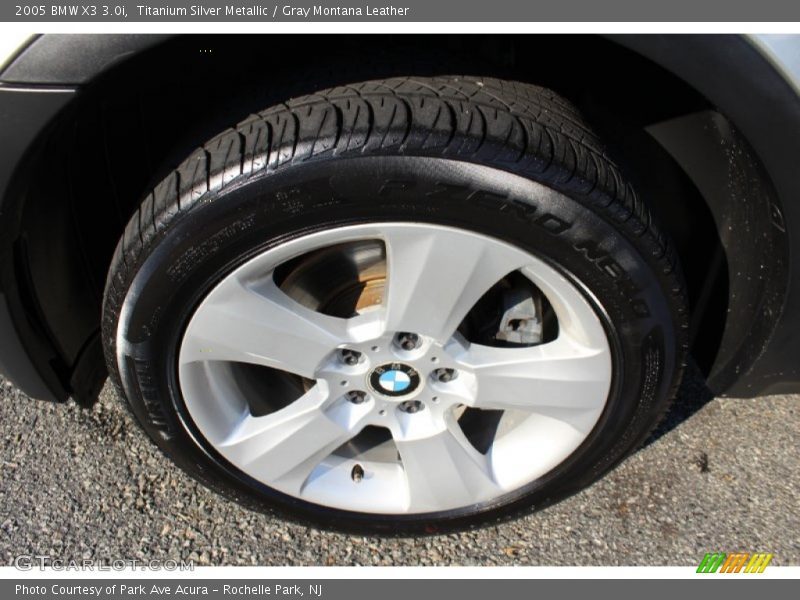 Titanium Silver Metallic / Gray Montana Leather 2005 BMW X3 3.0i