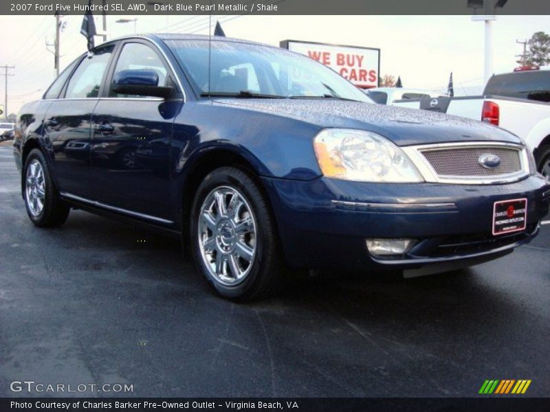 Dark Blue Pearl Metallic / Shale 2007 Ford Five Hundred SEL AWD