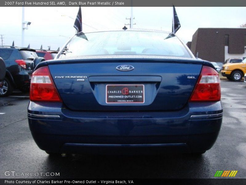 Dark Blue Pearl Metallic / Shale 2007 Ford Five Hundred SEL AWD