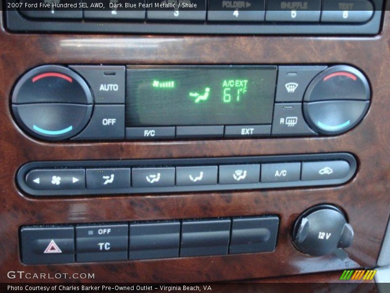 Controls of 2007 Five Hundred SEL AWD