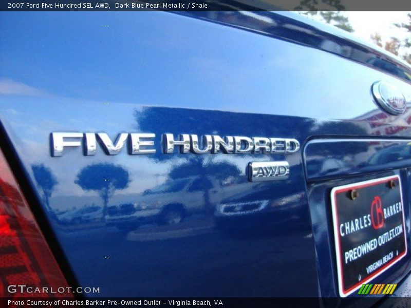 Dark Blue Pearl Metallic / Shale 2007 Ford Five Hundred SEL AWD