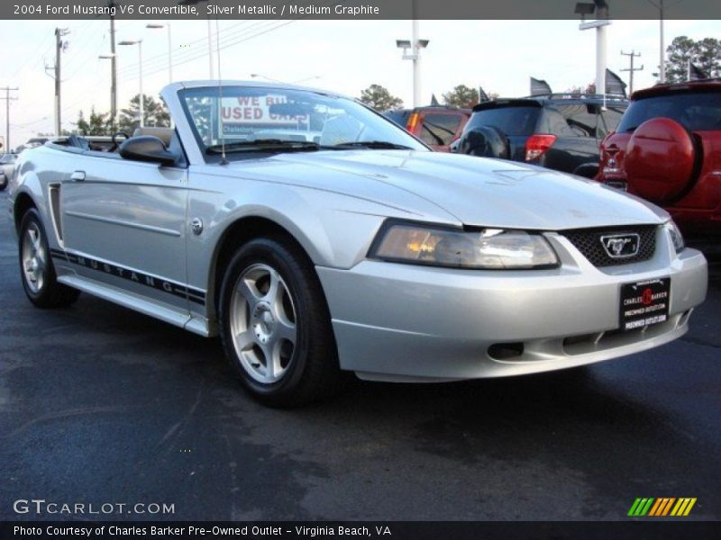 Silver Metallic / Medium Graphite 2004 Ford Mustang V6 Convertible