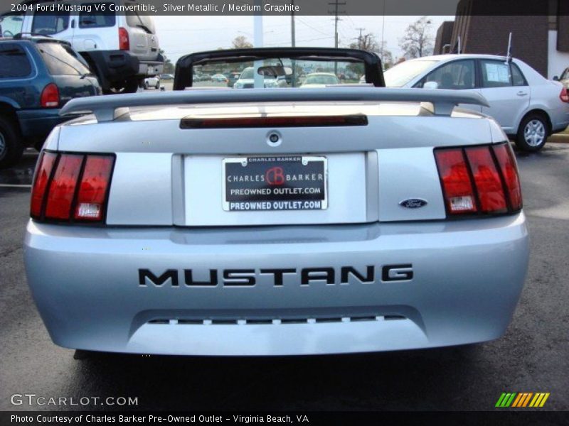 Silver Metallic / Medium Graphite 2004 Ford Mustang V6 Convertible