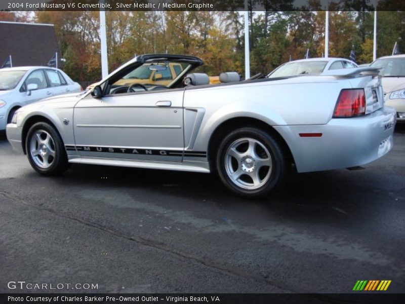 Silver Metallic / Medium Graphite 2004 Ford Mustang V6 Convertible