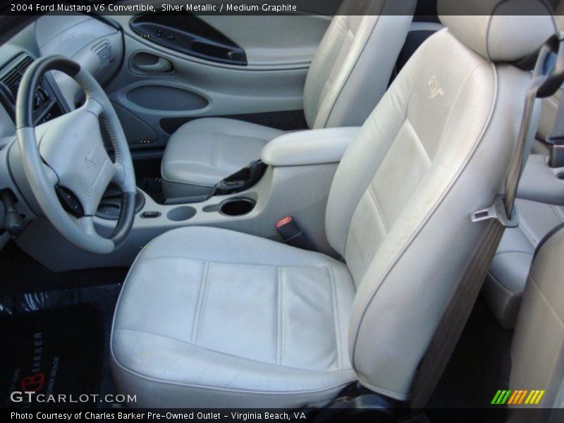 Silver Metallic / Medium Graphite 2004 Ford Mustang V6 Convertible