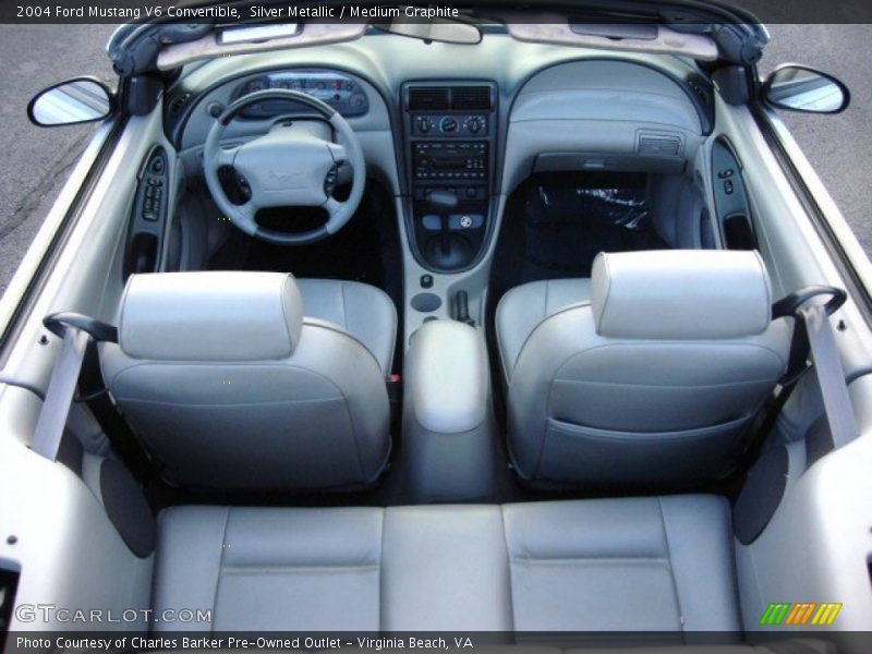 Silver Metallic / Medium Graphite 2004 Ford Mustang V6 Convertible