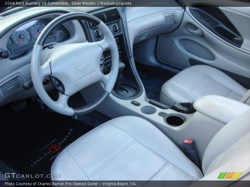 Silver Metallic / Medium Graphite 2004 Ford Mustang V6 Convertible