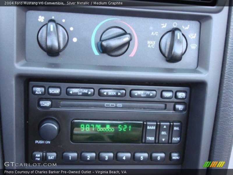 Silver Metallic / Medium Graphite 2004 Ford Mustang V6 Convertible