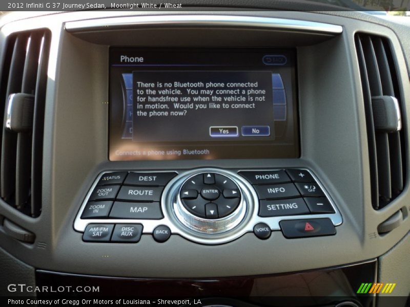 Controls of 2012 G 37 Journey Sedan