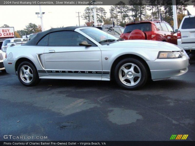 Silver Metallic / Medium Graphite 2004 Ford Mustang V6 Convertible