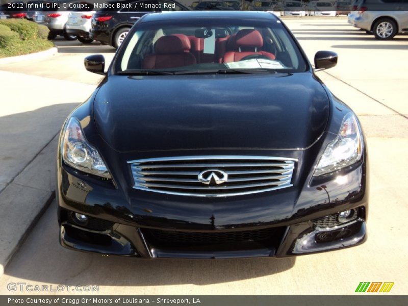 Malbec Black / Monaco Red 2012 Infiniti G IPL G Coupe