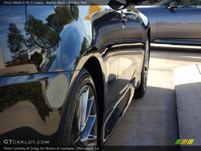 Malbec Black / Monaco Red 2012 Infiniti G IPL G Coupe