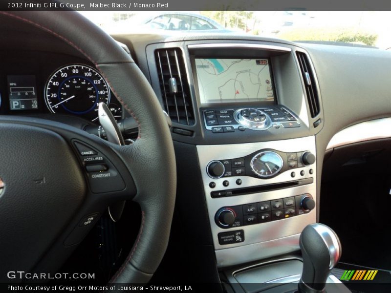Malbec Black / Monaco Red 2012 Infiniti G IPL G Coupe