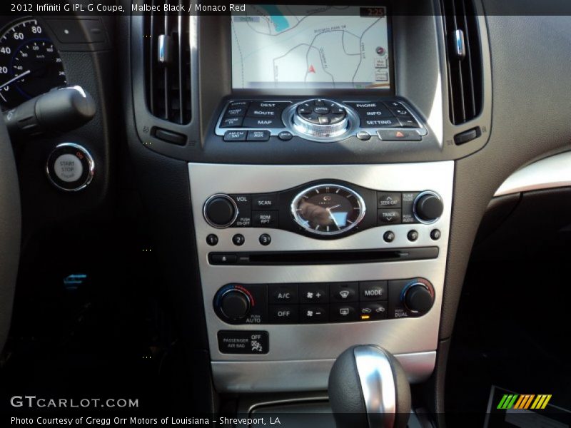 Malbec Black / Monaco Red 2012 Infiniti G IPL G Coupe
