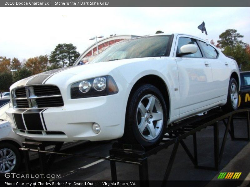 Stone White / Dark Slate Gray 2010 Dodge Charger SXT