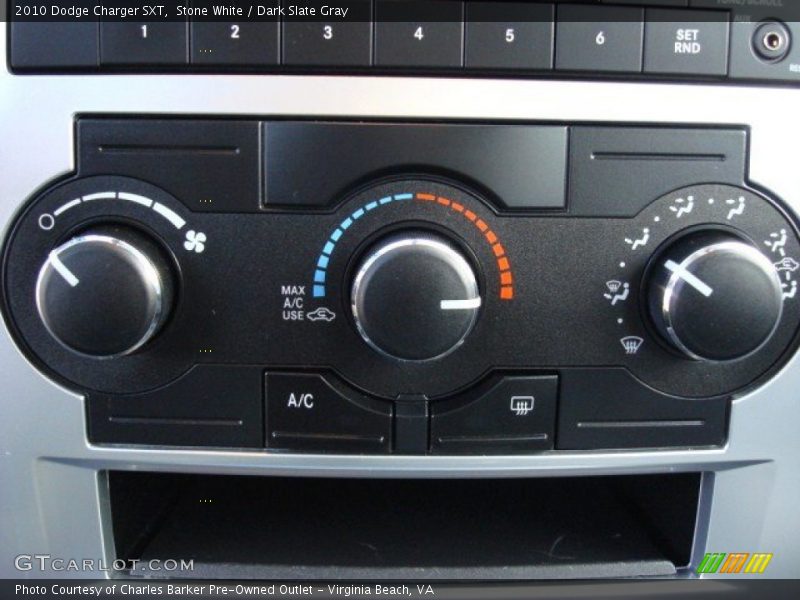 Stone White / Dark Slate Gray 2010 Dodge Charger SXT