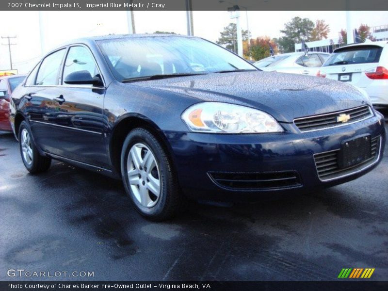Imperial Blue Metallic / Gray 2007 Chevrolet Impala LS