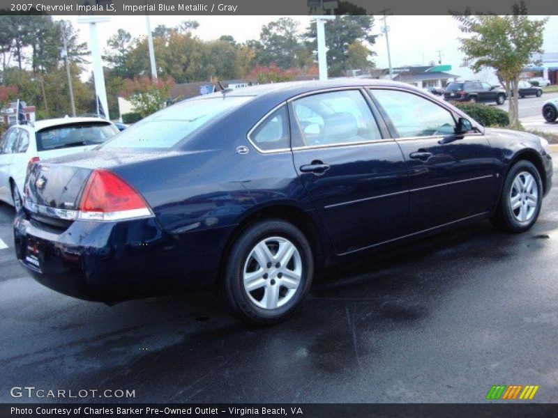Imperial Blue Metallic / Gray 2007 Chevrolet Impala LS