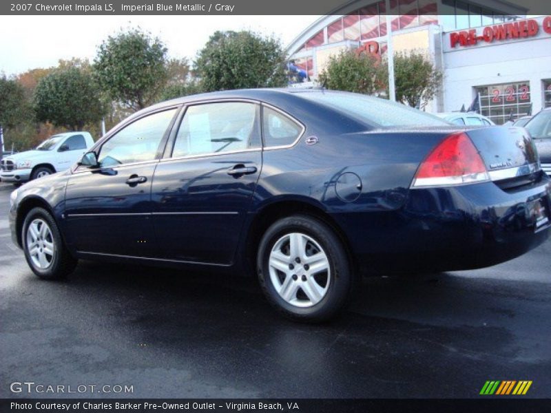 Imperial Blue Metallic / Gray 2007 Chevrolet Impala LS