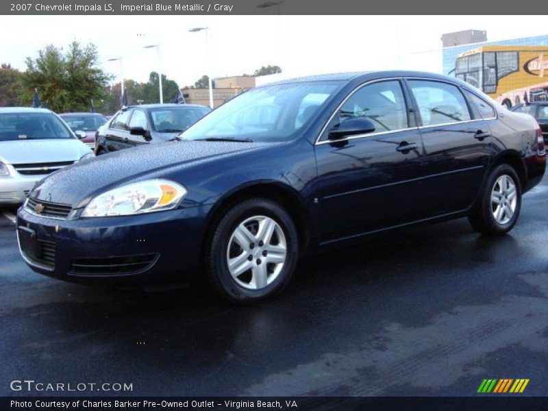 Imperial Blue Metallic / Gray 2007 Chevrolet Impala LS