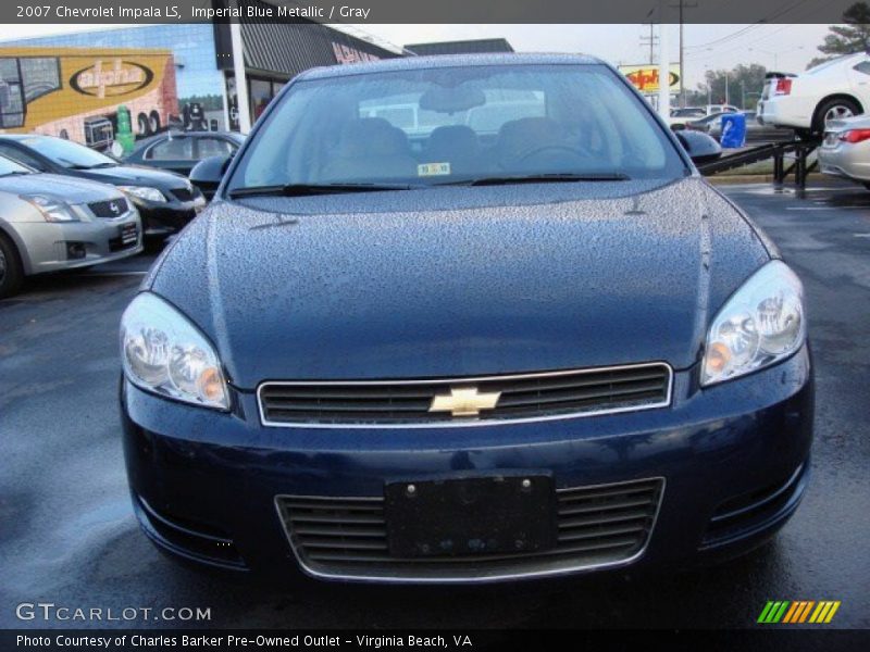 Imperial Blue Metallic / Gray 2007 Chevrolet Impala LS