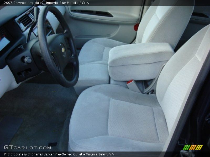 Imperial Blue Metallic / Gray 2007 Chevrolet Impala LS