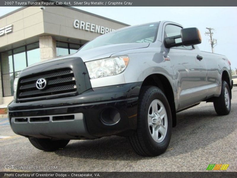 Silver Sky Metallic / Graphite Gray 2007 Toyota Tundra Regular Cab 4x4