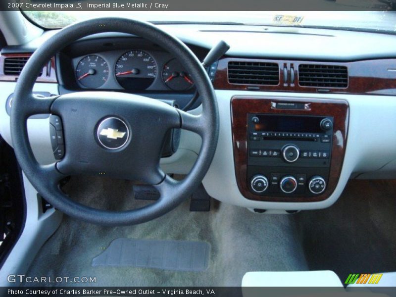 Imperial Blue Metallic / Gray 2007 Chevrolet Impala LS