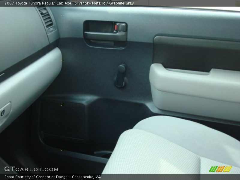 Silver Sky Metallic / Graphite Gray 2007 Toyota Tundra Regular Cab 4x4