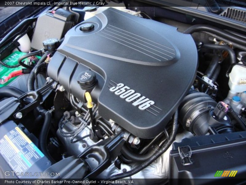 Imperial Blue Metallic / Gray 2007 Chevrolet Impala LS