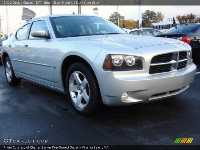 Bright Silver Metallic / Dark Slate Gray 2010 Dodge Charger SXT