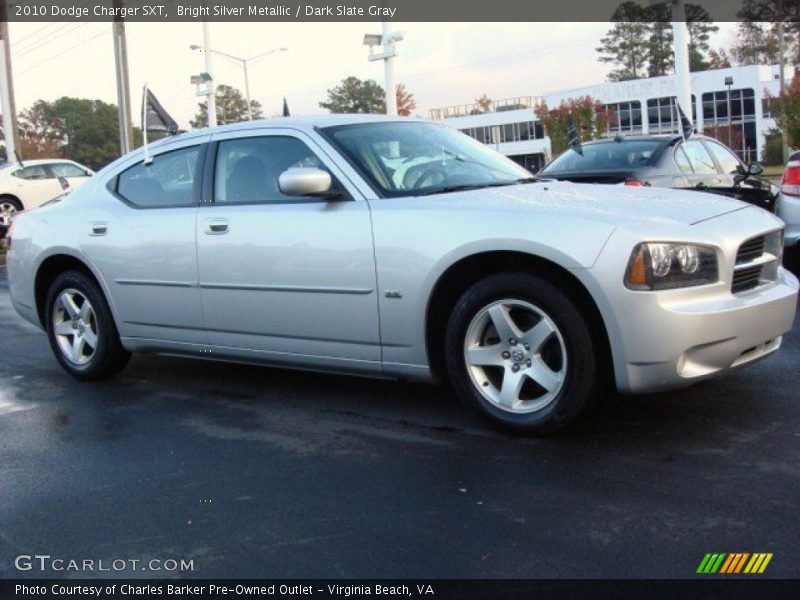 Bright Silver Metallic / Dark Slate Gray 2010 Dodge Charger SXT