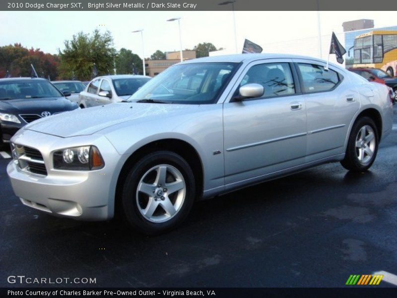 Bright Silver Metallic / Dark Slate Gray 2010 Dodge Charger SXT