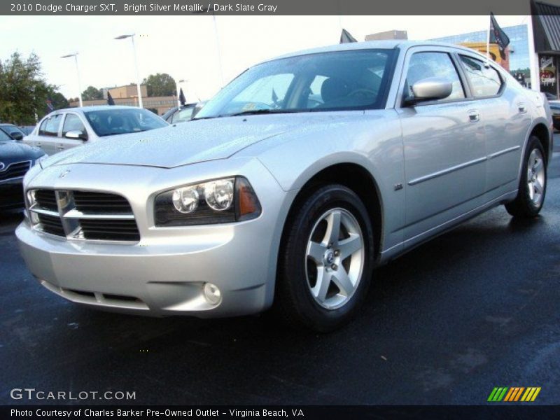 Bright Silver Metallic / Dark Slate Gray 2010 Dodge Charger SXT