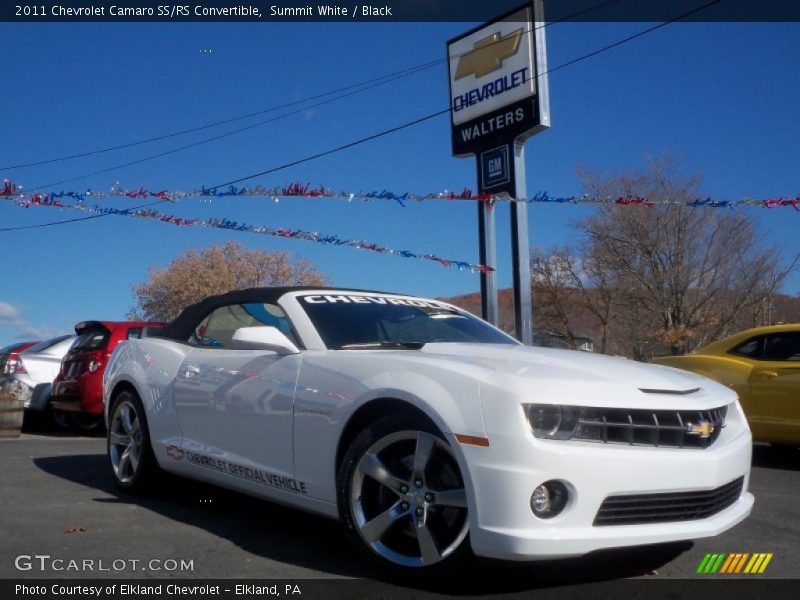 Summit White / Black 2011 Chevrolet Camaro SS/RS Convertible