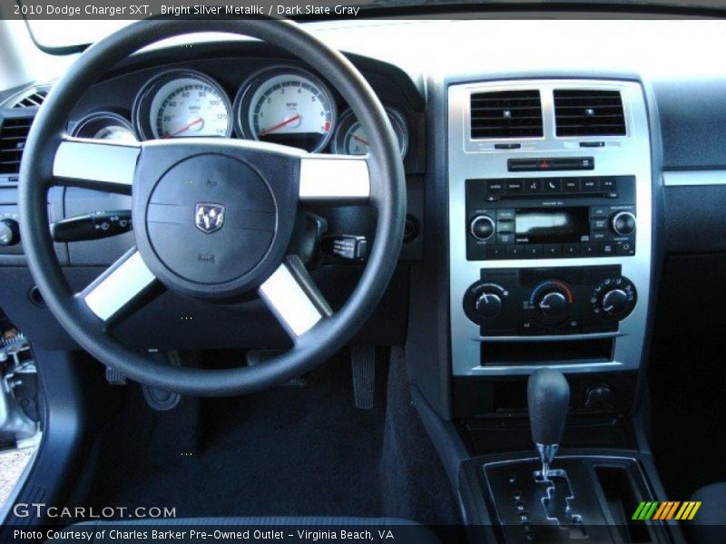 Bright Silver Metallic / Dark Slate Gray 2010 Dodge Charger SXT