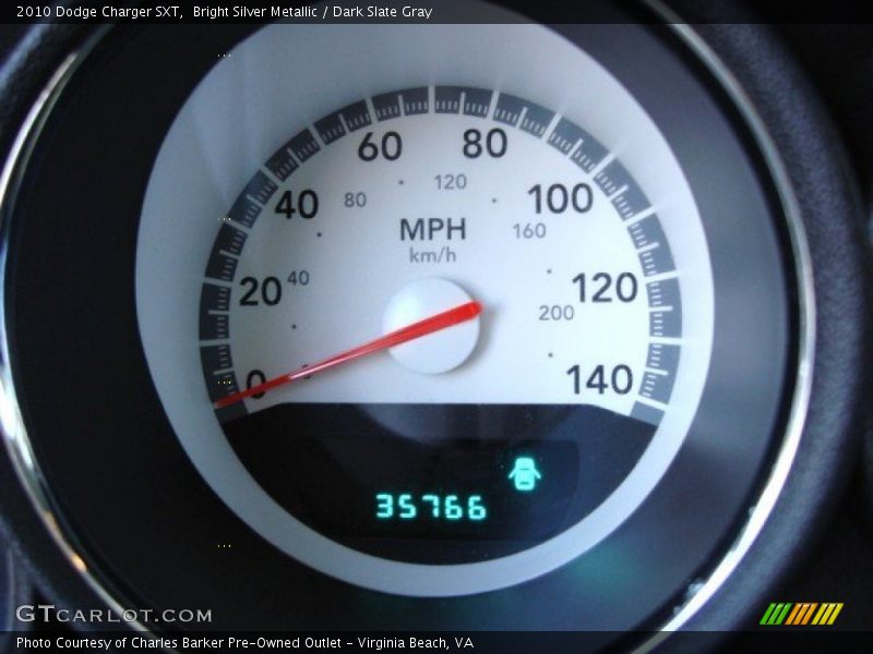 Bright Silver Metallic / Dark Slate Gray 2010 Dodge Charger SXT