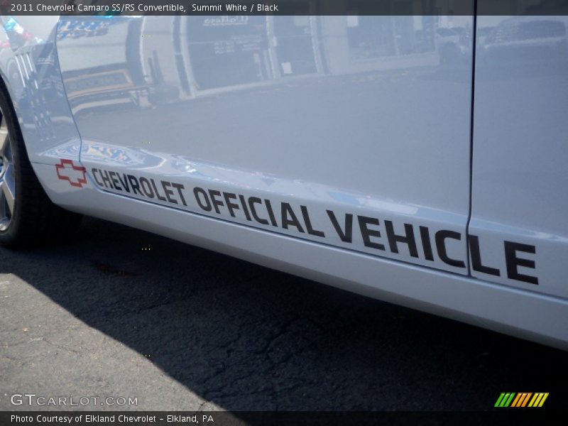 Summit White / Black 2011 Chevrolet Camaro SS/RS Convertible